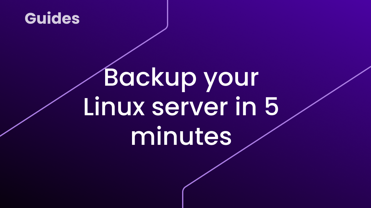 Backup Your Linux Server in Minutes: A Step-by-Step Guide
