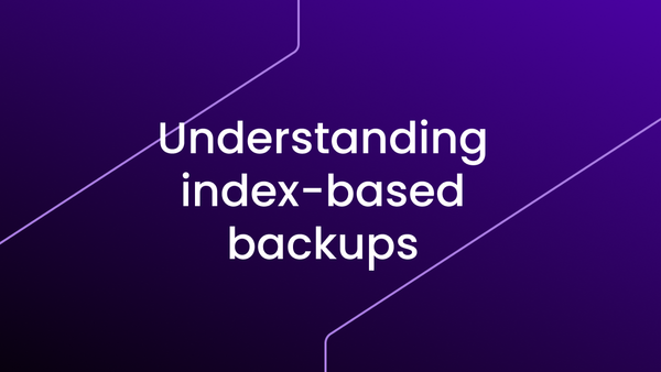 What is index-based backup