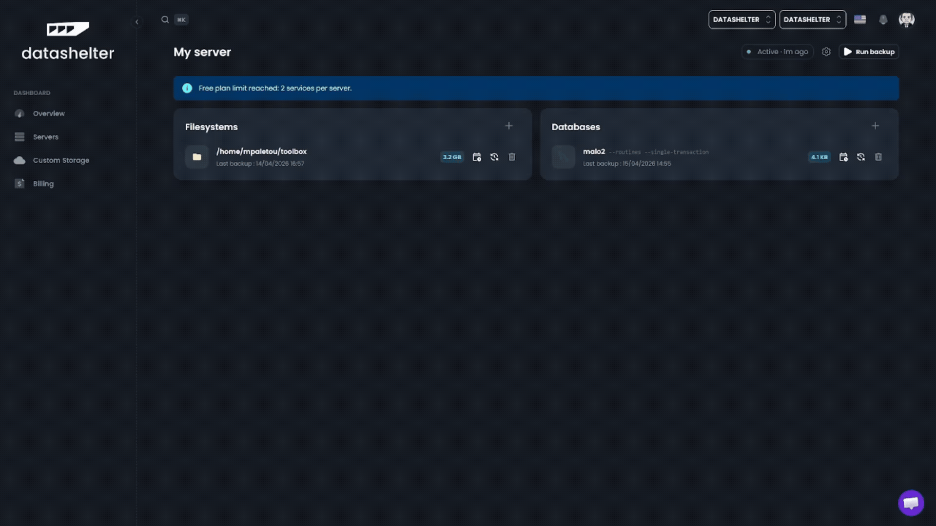 Consultez les logs d'exécution de vos sauvegardes